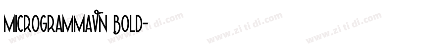 MicrogrammaVN Bold字体转换